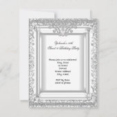Invitation Sweet 16 Seize Anniversaire de fête Diamants roses (Dos)