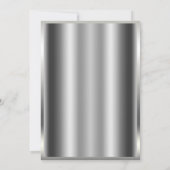 Invitation SWEET 16 Seize Coins Confetti Glam Argent (Dos)