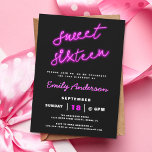 Invitation Sweet 16 Seize Retro Neon fête d'anniversaire<br><div class="desc">Préparez-vous à faire la fête comme si c'était les années 80 avec notre Sweet 16 Retro Neon Anniversaire Invitation! Cette invitation dynamique et énergique apporte les néons et les vibrations funky du passé dans le présent pour une célébration inoubliable. Dotée de couleurs rétro audacieuses et d'un design amusant inspiré des...</div>