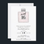 Invitation Sweet 16 Seizième fête d'anniversaire Photo<br><div class="desc">Jetez une fabuleuse fête du 16ème anniversaire de sweet sixteen pour votre fille avec cette magnifique invitation. Avec un design rose avec une bouteille de parfum, cette invitation fera de votre fille l'une des vedettes du spectacle. Avec beaucoup de place pour la date, l'heure et l'emplacement de la fête, cette...</div>