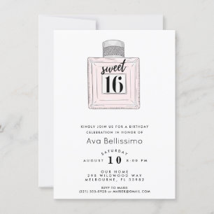 Invitation Sweet 16 Seizième fête d'anniversaire Photo