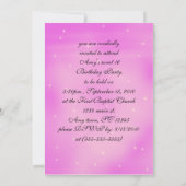 Invitation Sweet 16 Silhouette Anniversaire (Dos)