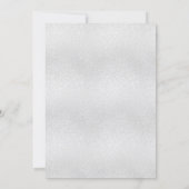 Invitation Sweet 16 silver snowflakes elegant party (Dos)