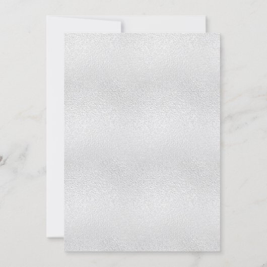 Invitation Sweet 16 silver snowflakes elegant party (Dos)