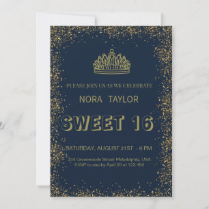 Invitation "Sweet 16 Soirée : Glam, Glitz, and Good Times!"