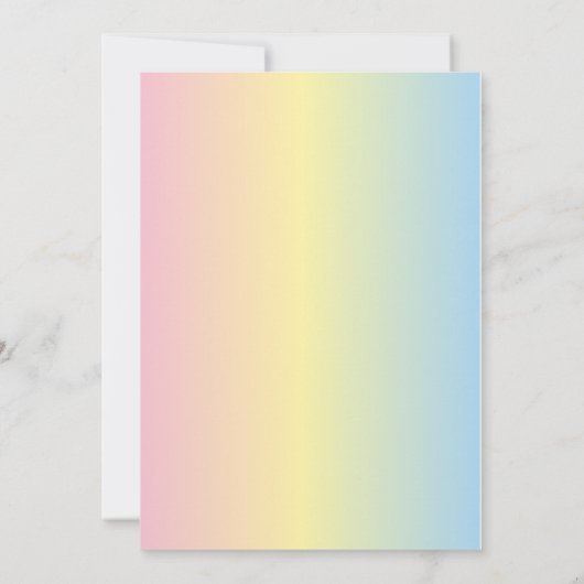 Invitation Sweet 16 teintes pastel & Parties scintillant Anni (Dos)