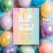 Invitation Sweet 16 teintes pastel & Parties scintillant Anni