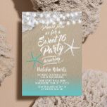 Invitation Sweet 16 Tropical Summer Beach Starfish<br><div class="desc">Tropical Summer Beach Starfish Sweet 16 Invitations.</div>