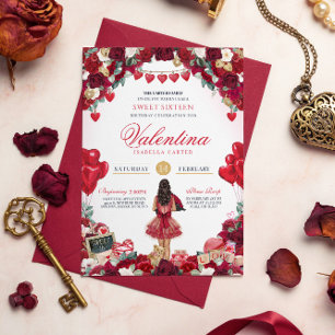 Invitation Sweet 16 Valentine's Party