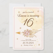 Invitation Sweet 16 Wild One Dreamcatcher Tribal Boho (Devant)