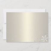 Invitation Sweet 16 Winter Wonderland Sparkle Snowflakes (Dos)