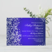 Invitation Sweet 16 Winter Wonderland Sparkle Snowflakes (Debout devant)