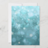 Invitation Sweet 16 Winter Wonderland Sparkle Snowflakes (Dos)
