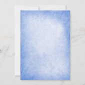 Invitation Sweet 16 Winter Wonderland Sparkle Snowflakes Blue (Dos)