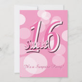 Invitation Sweet 16 Word Art | 16e anniversaire (Devant)