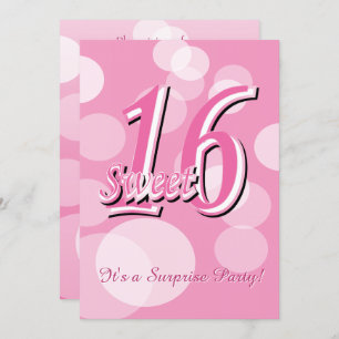 Invitation Sweet 16 Word Art  16e anniversaire