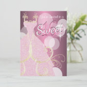 Invitation Sweet 16e fête d'anniversaire (Debout devant)