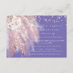 Invitation Sweet 16e Fête des mariées de la Couronne Miss Ros