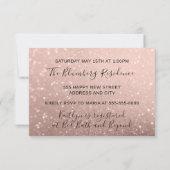 Invitation Sweet 16e Rose Parties scintillant d'or Ocean Brid (Dos)