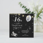 Invitation Sweet 16th Birthday Party Stiletto's Balloons Invi (Debout devant)