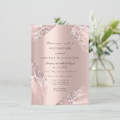 Invitation Sweet 16th Dress Spark Rose Gold Diamond (Debout devant)