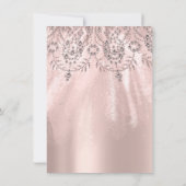 Invitation Sweet 16th Dress Spark Rose Gold Diamond (Dos)