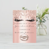 Invitation Sweet 16th Drips Parties scintillant maquillage VI (Debout devant)