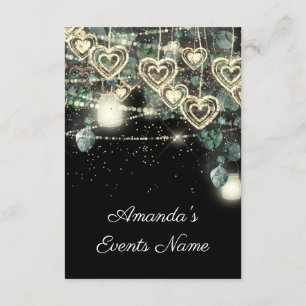 Invitation Sweet 16th Green BRIDAL Rustic Woodland Mint Noir