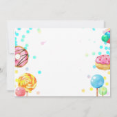 Invitation Sweet and Fun Candy Land Sweet Girl 1er anniversai (Dos)