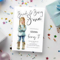 Sweet and Sassy Sept Fille 7e fête d'anniversaire