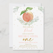 Invitation Sweet As A Peach 1er anniversaire (Devant)
