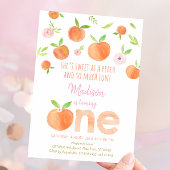 Invitation Sweet As A Peach 1er anniversaire