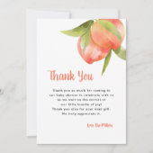 Invitation Sweet As A Peach Anniversaire Merci Invitati (Devant)