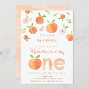 Invitation Sweet As A Peach Premier Anniversaire
