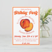 Invitation Sweet as a Peach Seize 16 Seizième anniversaire (Debout devant)