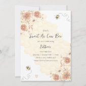 Invitation Sweet As Can Bee Honey Boho Premier anniversaire (Devant)
