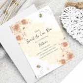 Invitation Sweet As Can Bee Honey Boho Premier anniversaire