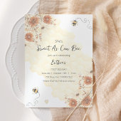 Invitation Sweet As Can Bee Honey Boho Premier anniversaire