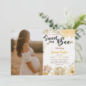 Invitation Sweet As Can Bee Sunflower Photo (Debout devant)