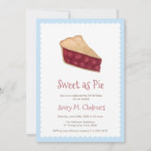 Invitation Sweet as Cherry Pie Pays Fête d'anniversaire (Devant)