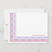 Invitation Sweet Baby Baby shower rose et violet (Dos)