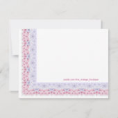 Invitation Sweet Baby Baby shower rose et violet (Dos)