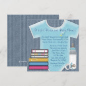 Invitation Sweet Baby Boy Apportez Un Baby shower De Livre (Devant / Derrière)