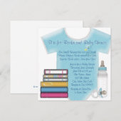 Invitation Sweet Baby Boy Apportez Un Baby shower De Livre (Devant / Derrière)
