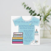 Invitation Sweet Baby Boy Apportez Un Baby shower De Livre (Debout devant)