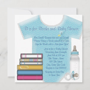 Invitation Sweet Baby Boy Apportez Un Baby shower De Livre
