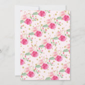 Invitation Sweet Baby Girl Elephant Baby shower (Dos)