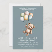 Invitation Sweet Bear Theme Party (Devant)