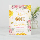 Invitation Sweet Bee 1er anniversaire (Debout devant)