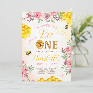 Invitation Sweet Bee 1er anniversaire